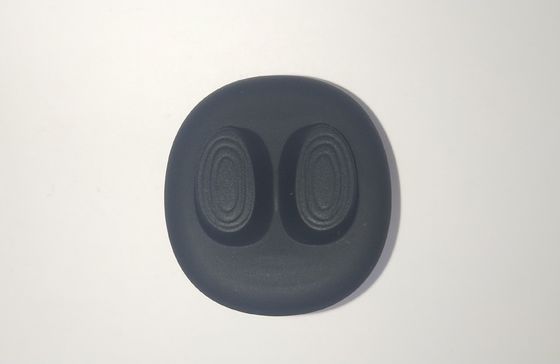 Μαύρο σιλικόνης λαστιχένιο μανίκι 1*25mm λαβών μερών κυλινδρικό λαστιχένιο