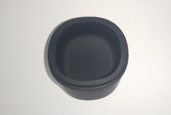 Μαύρο σιλικόνης λαστιχένιο μανίκι 1*25mm λαβών μερών κυλινδρικό λαστιχένιο