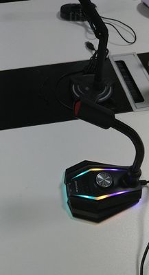 Υπολογιστών υπολογιστών γραφείου lap-top συνδεμένο με καλώδιο USB μικροφώνων μικρόφωνο συνομιλίας φωνής μετατροπέων φωνής παιχνιδιών ζωντανό