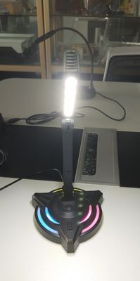 Συνεδρίαση με USB Desktop Full Karaoke Esports Μικρόφωνο 2 Ρυθμίσεις επιτραπέζιας λάμπας