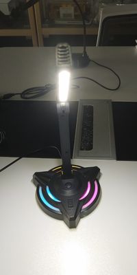 Συνεδρίαση με USB Desktop Full Karaoke Esports Μικρόφωνο 2 Ρυθμίσεις επιτραπέζιας λάμπας