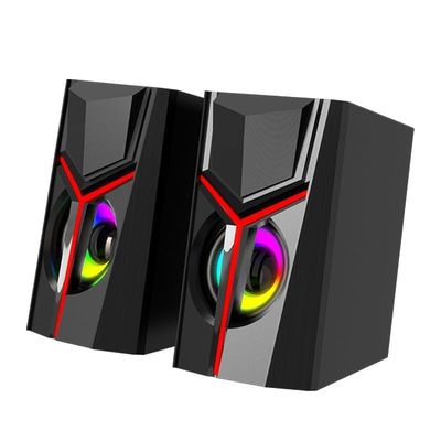 RGB τυχερού παιχνιδιού υπολογιστών ομιλητών USB υπολογιστής γραφείου Subwoofers όγκου lap-top μικρός ακουστικός έξοχος