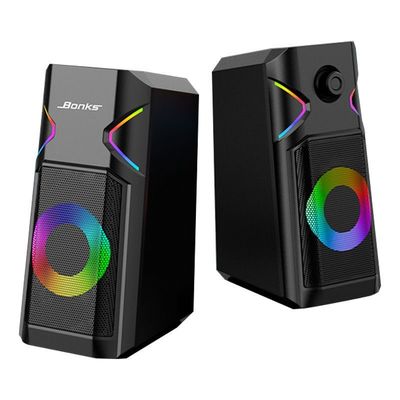 RGB τυχερού παιχνιδιού υπολογιστών ομιλητών USB υπολογιστής γραφείου Subwoofers όγκου lap-top μικρός ακουστικός έξοχος