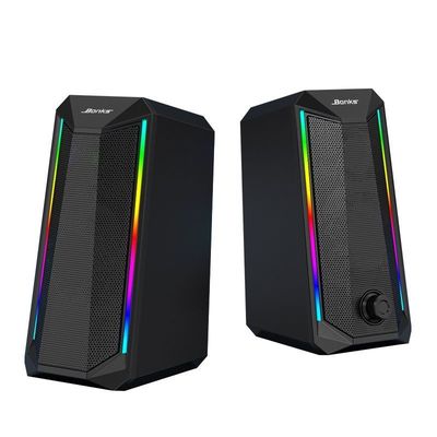 RGB τυχερού παιχνιδιού υπολογιστών ομιλητών USB υπολογιστής γραφείου Subwoofers όγκου lap-top μικρός ακουστικός έξοχος