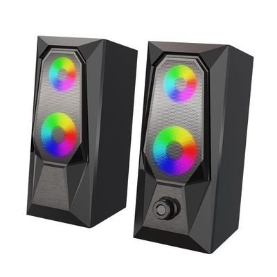 RGB τυχερού παιχνιδιού υπολογιστών ομιλητών USB υπολογιστής γραφείου Subwoofers όγκου lap-top μικρός ακουστικός έξοχος