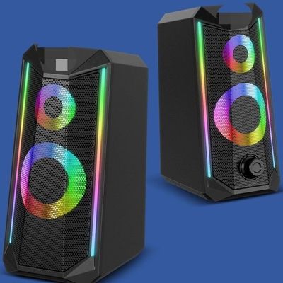 RGB τυχερού παιχνιδιού υπολογιστών ομιλητών USB υπολογιστής γραφείου Subwoofers όγκου lap-top μικρός ακουστικός έξοχος