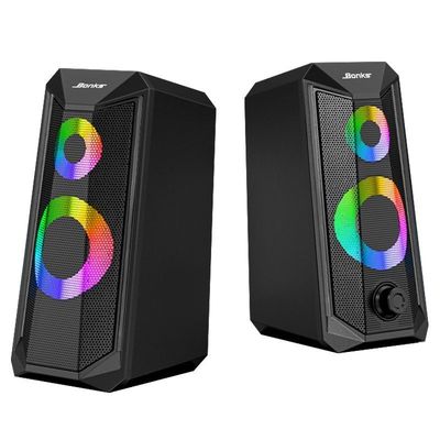 RGB τυχερού παιχνιδιού υπολογιστών ομιλητών USB υπολογιστής γραφείου Subwoofers όγκου lap-top μικρός ακουστικός έξοχος