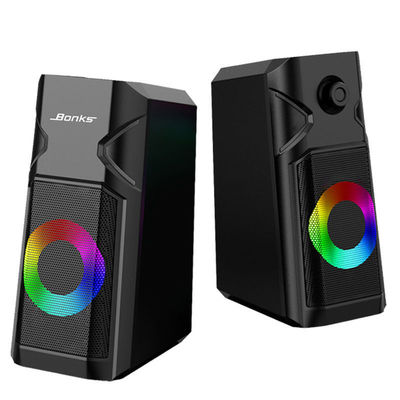 RGB τυχερού παιχνιδιού υπολογιστών ομιλητών USB υπολογιστής γραφείου Subwoofers όγκου lap-top μικρός ακουστικός έξοχος
